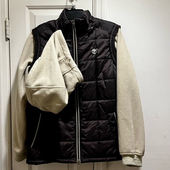 Timberland authentic products puffer coat with removable hoodie - Picture 3 of 16